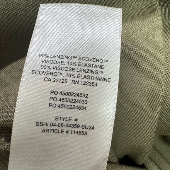 Aritzia Wilfred Lune Olive Green Mini Dress Medium - Picture 5 of 7